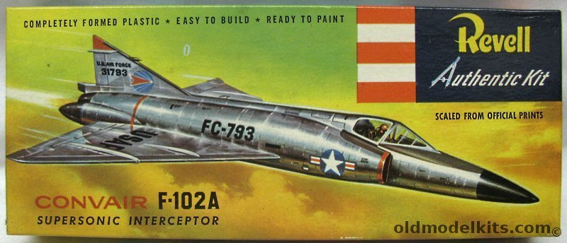 Revell 1/78 Convair F-102A Delta Dagger - 'S' Issue, H233-89 plastic model kit